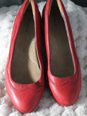 Ariat Leather Flats, Red, Size 7.5 M